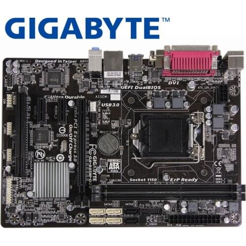 LGA1150 DDR3 Gigabyte GA-B85M-D3V 100% Original Motherboard USB3.0 16G B85 B85M-D3V Desktop Mainboard SATA III Systemboard Used