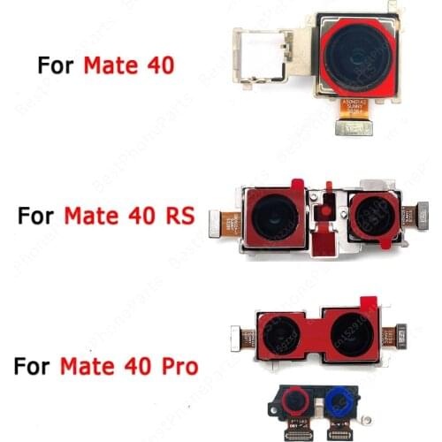 Original Front Back Camera For Huawei Mate 40 Pro RS Porsche Design Backside Rear Small Frontal Selfie Camera Module Spare Parts