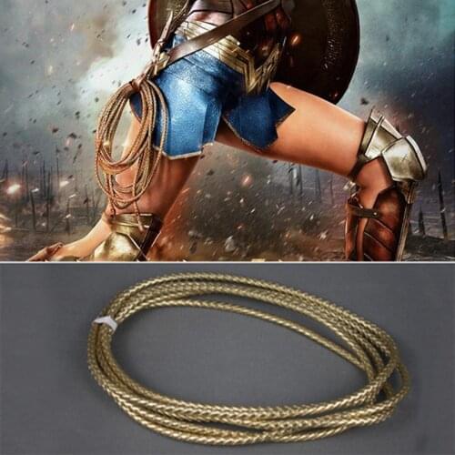 Movie Cosplay Arms Truth Lasso 3m Rope Whip Cosplay Props Weapon Halloween Costume Party Rave Carnival Role play Accessories