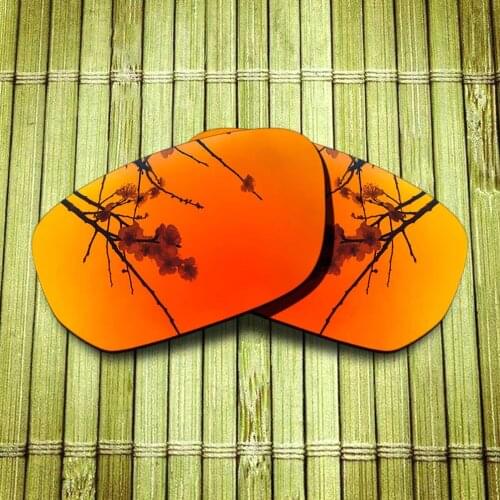Polarized Replacement Lense For-Oakley Style Switch Sunglasses Frame True Color Mirrored Coating - Fire Red Color Options