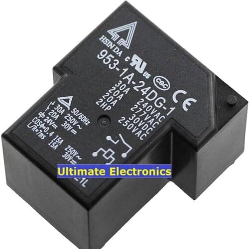 5pcs Power relay 4 feet 953-1A-24DG-1 24VDC 30A