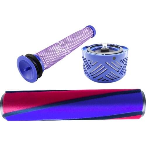 Roller Brush Pre & Post-Motor HEPA Filter for Dyson V6 Cordless Vacuum Cleaner Rolling Brush