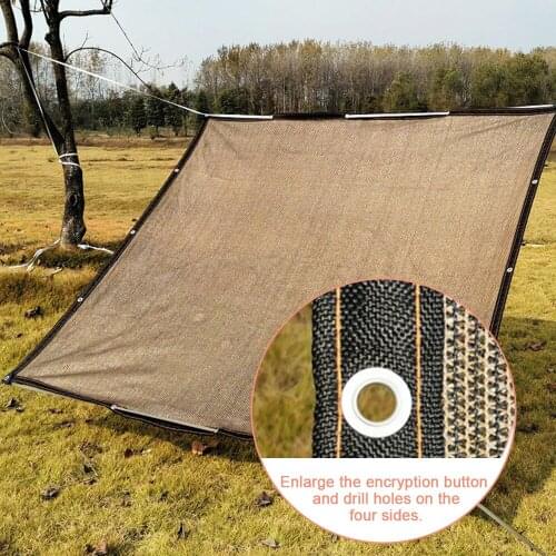 Shade Net Balcony Garden Plant Flower Sunscreen Net Anti-ultraviolet For Greenhouse Succulents Outdoor Plant Brown Sunscreen Net