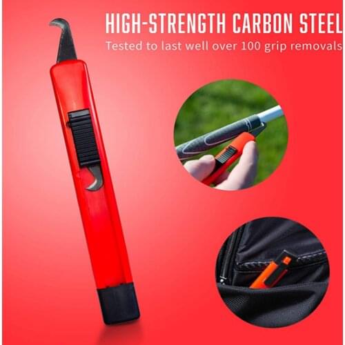 Steel Hook Blade for Golf Club Re-Gripping, Retractable Razor Knife with Comfort Grip Shingle Cutter Roofing Knife Re-grip Tools