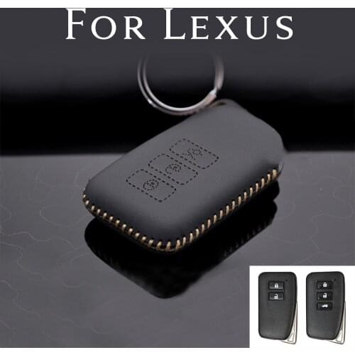 Top Layer Leather Smart Remote Car Key Fob Case Cover Protector Fit For Lexus NX RX GS 250 350 RC 300 Accessories Keychain Shell