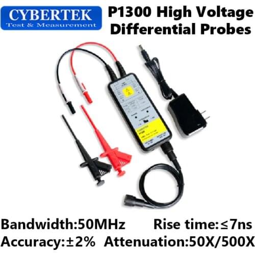 Cybertek P1300 50X/500X 130V/1300V High Voltage Differential Probes