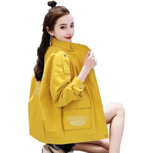 Women Jackets 2021Female Spring Autumn Coat Ladies Loose Plus Size Overcoat Lady Casual Fashion Short Jacket Tops Female Coat D