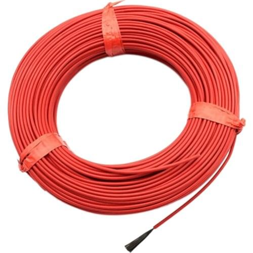 1Roll 20M 12K 33Ohm Infrared Heating Floor Heating Cable System Electric 2.0mm Ptfe Carbon Fiber Wire Floor Hotline Thickening