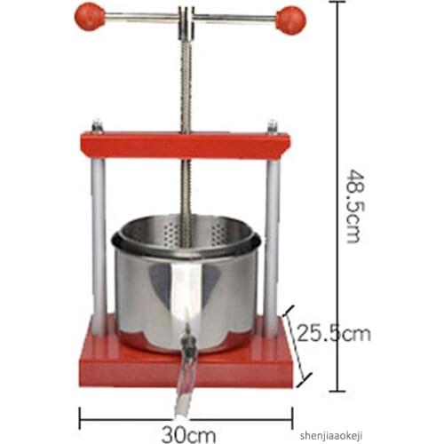Manual juice pressing machine Home stainless steel juicer self-brewing grape wine press machine Manor Fruit ferment presser 1pc