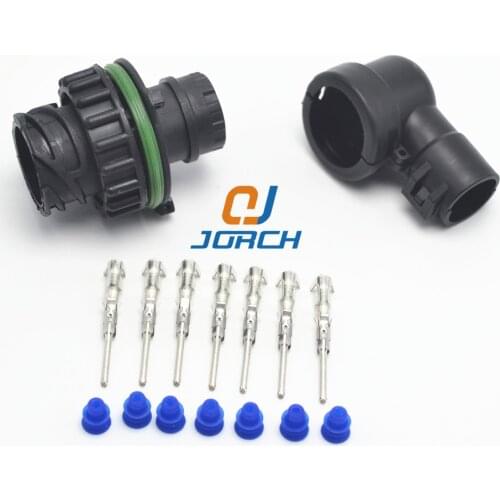 10 sets kits 7 Pin Male Auto Sensor Plug Waterproof Electrical Wire Connector with cable Sheath 965783-1