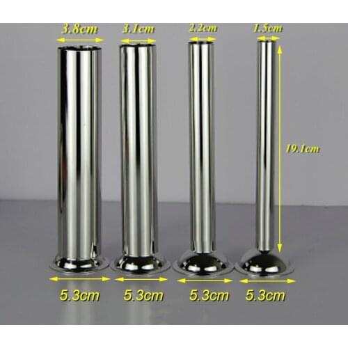 4Pcs Stainless Steel Sausage Meat Stuffer Filling Tubes Funnels Spare Parts Set