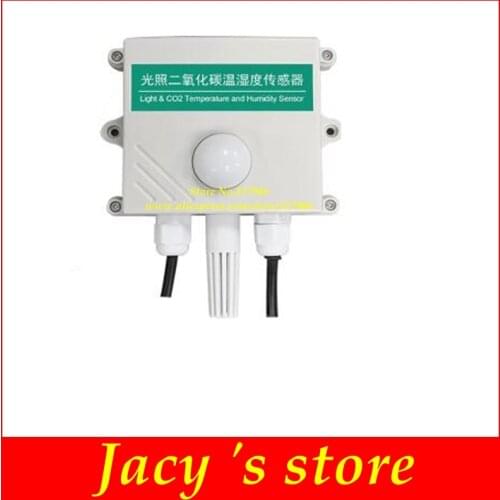 4 IN one carbon dioxide transmitter dioxide sensor co2 transmitter temperature humidty light sensor transmitter Illumination