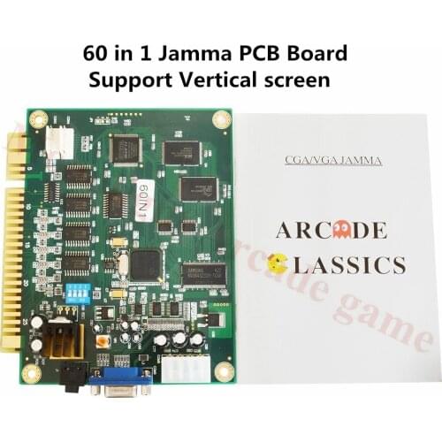 60 in 1 Classical Arcade Game Jamma Multi Game Pcb board Support Vertical screen For Arcade Game Machine