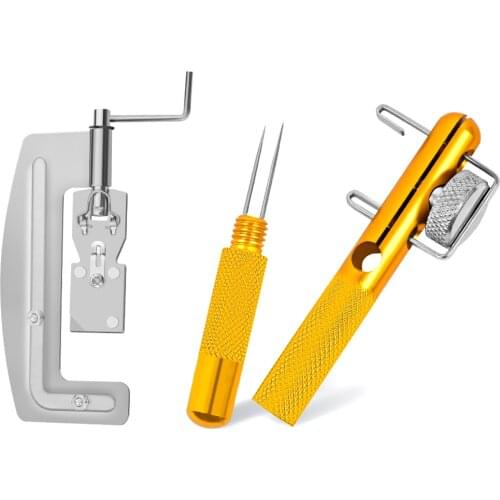 Fast Aluminum Alloy Automatic Fishing Line Hook Tier Machine Quick Double-headed Needle Knots Fishhook Tying Device Accessories