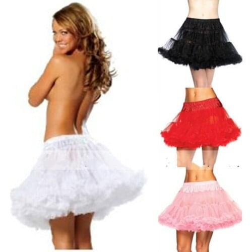Black Tulle Short Wedding Petticoat Wearing Outside Elastic Waistline Mini Rockabilly Petticoat White Wedding Crinoline