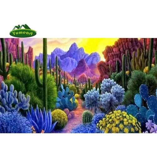 DIY Diamond Embroidery Green Plants Garden Sewing Art Crafts Diamonds Mosaic Rhinestone Cross Stitch Living Room Decor