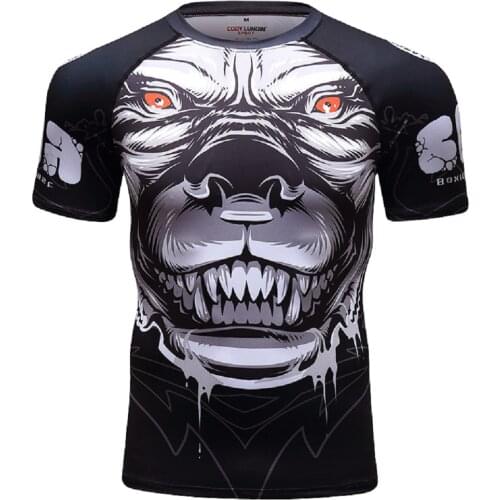 Factory Prices Fashion Mens Round Neck Short Sleeve Digital Sublimation Printed Running Tshirt