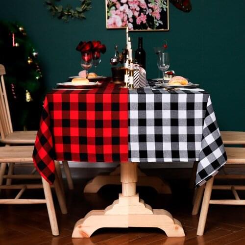 Gemalte Katze New Year Tablecloths On The Table