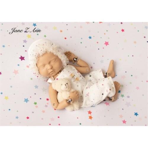 Colorful meteor suit clothes hat +romper newborn photography props infant baby studio shooting twins boys girl sclothes