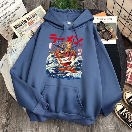 Japan Cartoon Funny Food Print Mens Hoodie Fashion Pullover Clothes 2020 Autumn Oversize Streetwear Casual Fleece Men Hoodies
