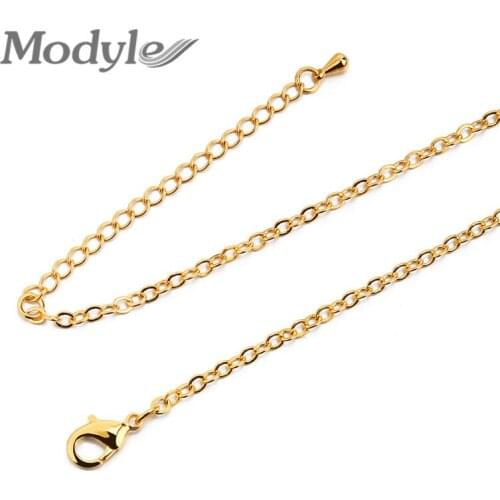 Modyle 2020 New High Quality Silver-Color and Gold-Color 55CM Chain O Shaped Necklace for Women