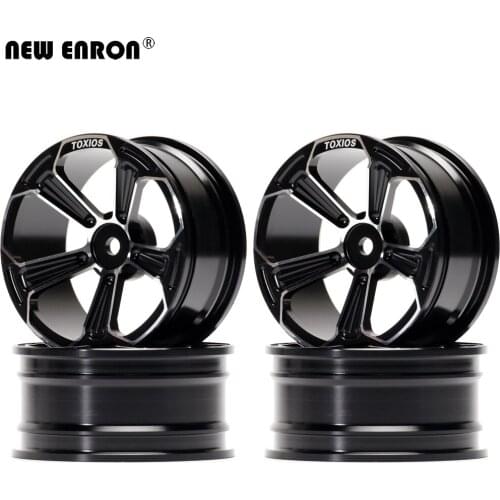 NEW ENRON Aluminum Alloy 5 Spoke Wheels Hub Rims 4PcsFor RC Car 1/10 On-Road Drift Sakura Traxxas Tamiya HPI HSP Kyosho RedCat