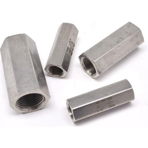 1/8" 1/4" 3/8" 1/2" 3/4" 1" BSP Female Thread 304 Stainless Steel One Way Non Return Check Valve For Water Oil Gas