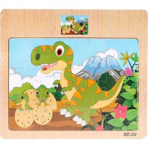 Wooden Puzzle toy Children Cartoon Animal Traffic Learning Puzzle Toys Brain Wooden Toy Animal Puzzle Educational Toy for Child