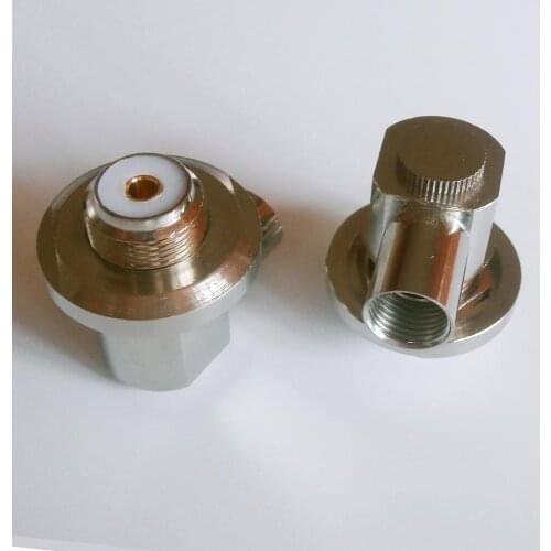 Connector PL259 SO239 UHF Female Bulkhead Panel 90 Degree Right Angle Clamp Solder For LMR400 RG8 RG213 RG214 RG165 7D-FB Cable