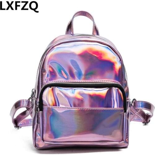 Backpacks for teenage girls rugzak Laser PVC mochila feminina fashion womens backpack School backpack for girls a bag Satchel