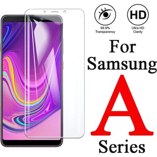 Glass for samsung galaxy a5 a6 a8 a7 a9 plus 2018 cover tempered glass tremp protective glas on the galax a92018 7a 8a 9a film
