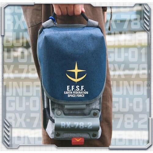 Anime GUNDAM RX-78-2 Cosplay Student School Waist Messenger Bags Arm Single Shoulder Bag