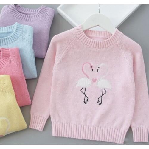 Girls' sweater autumn 2020 new style childrens foreign style Pullover Sweater