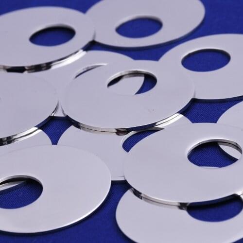 About 1 1/4"(32mm) tibetara® Stainless Steel Round Blank Pendants FANTASTIC SHINE,18 Gauges Blanks,Diy Stamping Blanks,10pcs/lot