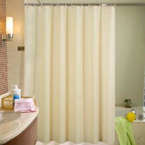 Shower Curtain Waterproof Mildew Proof Black Shower Curtains Home Bathroom Decoration Solid Color Shower Curtain