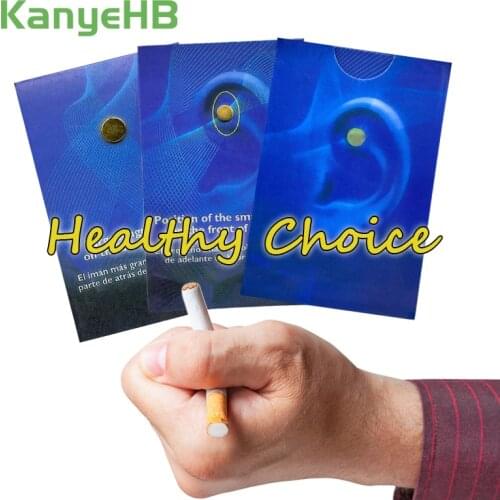 14pcs Quit Smoking Magnet Stop Smoking Sticker Anti Smoke Auricular Acupressure Patch Not Cigarettes Smoker Health Therapy A384
