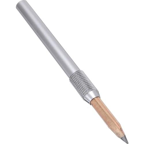 3pcs Metal Single Head Spiral Pencil Extender Art Sketch Crayon Extender Art Student Painting Tools School Stationery Random