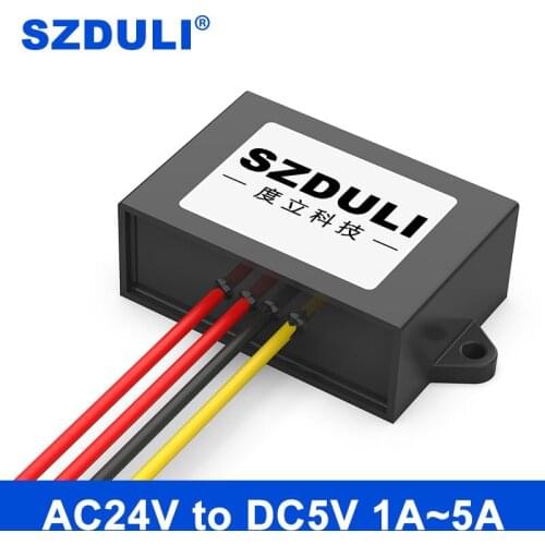 AC24V to DC5V DC AC power converter AC14-28V to DC5V monitoring power supply voltage regulator module