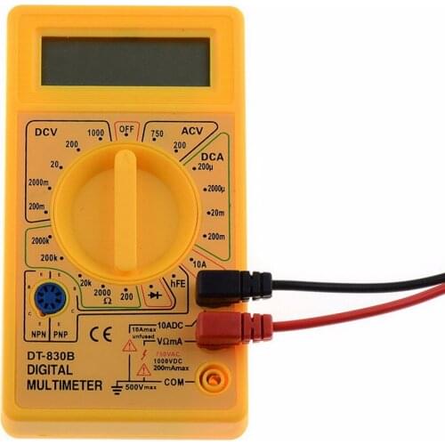 10PCS DT-830B Digital Multimeter Electrical AC DC Ammeter Voltmeter Ohm Tester Meter 750/1000V Amp Volt Ohm Tester Meter