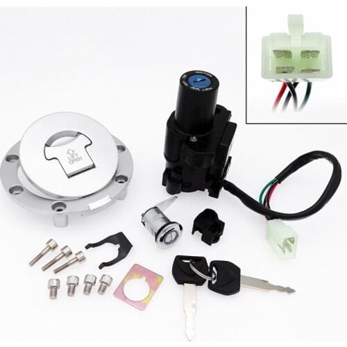 For Honda FMX650 FMX 650 2005-2006 CB250 Hornet Motorcycle Ignition Switch Helmet Steering Seat Lock Fuel Cap Set Accessories