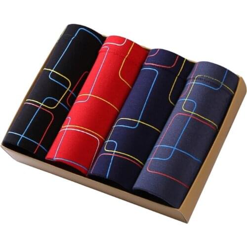 Men plus size big Boxer 3XL cotton Modal elasticity large size 7XL soft Underpants Underwear Breathable Boxershorts 150KG 52