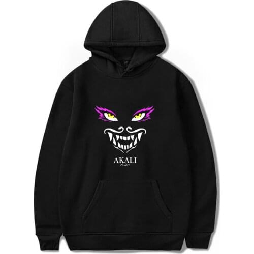 Print Women/mens Spring Autumn Harajuku Casual Slim Full Winter Oversized hoodie Kda The Baddest Fashion Logo Hoodies Sweatshirt