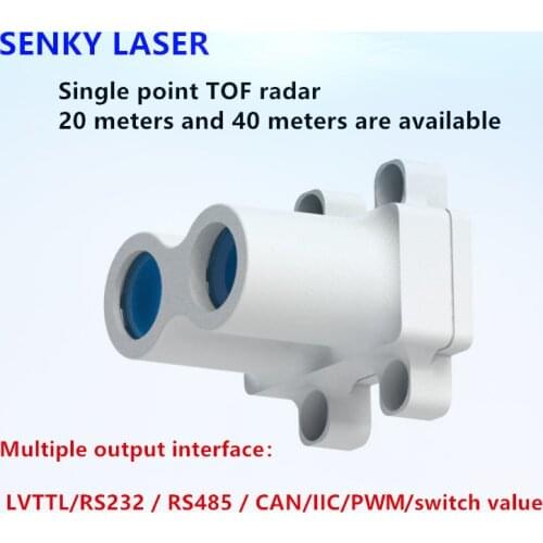 IP65 20 meters 40 meters outdoor TOF single point laser ranging sensor module lidar distance sensor traffic collision prevention