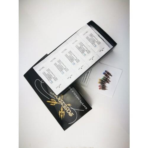 TOP 20pcs RM tattoo needles Cartridge Needles Disposable Sterilized Tattoo Permanent Makeup Pen Machine Needles Tips for Eyebrow