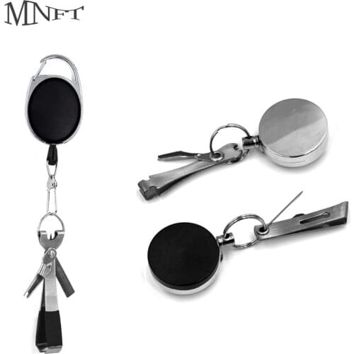 MNFT 1Set Fly Fishing Nippers Clipper Tie Fast Nail Knot Tying Tool Scissors Hook & Zinger Retractor Multiple Free Combinations
