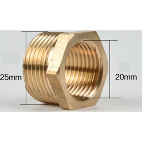 3/4" BSP Male Turn 1/2" BSP Female Brass Pipe Fitting Hex Bushing Fitting Coupler