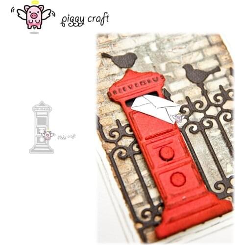 Piggy Craft metal cutting dies cut die mold Mailbox decoration Scrapbook paper craft knife mould blade punch stencils dies