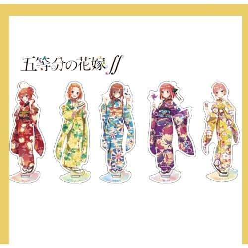 Anime The Quintessential Quintuplets Nakano Nino Miku Kimono Series Acrylic Stand Figure Model Plate Tabletop Decor Cartoon Toys