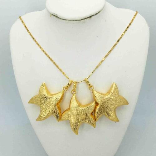 Fashion Dubai gold jewelry set African bridal wedding gift for women Saudi Arabia Necklace Earrings collar jewelry