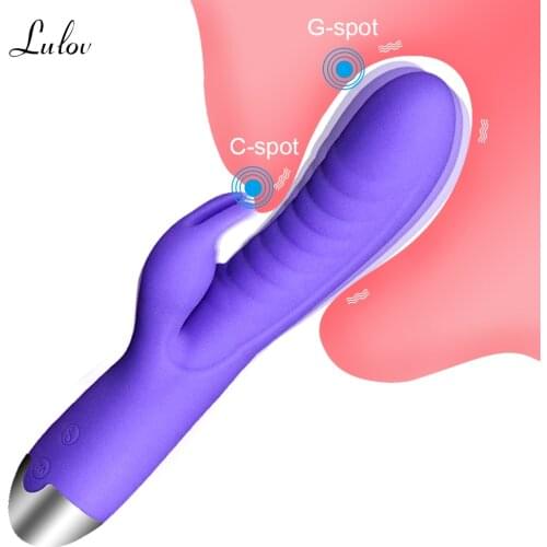 Powerful Dildos Rabbit Vibrator for Women Clitoris Stimulator G Spot Vibrator Female Vagina Massager Sex Toys 18goods for adults